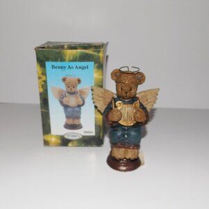 1998 Vintage Bear Angel Figurine, Youngs, Inc. "Benny As Angel" #99941 New Other